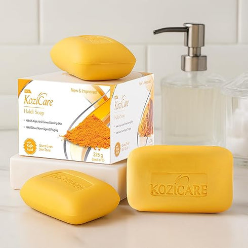 Kozicare Skin Whitening Soap with Turmeric/ Kojic Acid & Glutathione Soap 75g